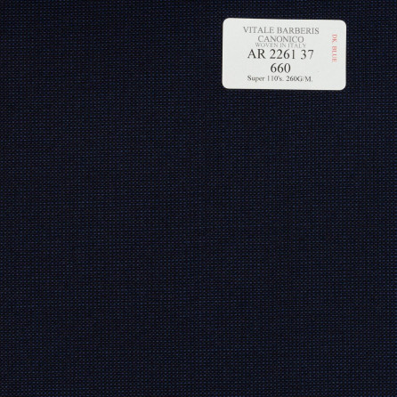 AR 2261 37 CANONICO - 100% Wool - Xanh Dương Trơn